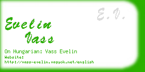 evelin vass business card